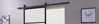 Afbeeldingen van DIY-schuifdeur Cubo zwart inclusief transparant glas, afmeting deur 2350x980x28mm + zwart ophangsysteem type Basic
