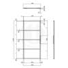 Afbeeldingen van DIY-schuifdeur Cubo zwart inclusief transparant glas, afmeting deur 2350x980x28mm + zwart ophangsysteem type Basic