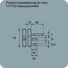 Afbeeldingen van Axa Inboorpaumelles hout diameter 14mm lente 75mm 1177-10-37/0T