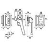Afbeelding van Axa Raamsluiting met nok drukknop inbouw sluitkom rechts F2 3318-31-92/E