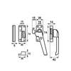 Afbeelding van Axa Raamsluiting met nok drukknop afsluitbaar rechts opbouw F1 3320-51-91/6