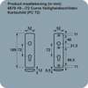 Afbeeldingen van Axa Veiligheids Kortschild Kruk F1 PC72mm 6670-10-11/72