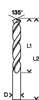 Afbeeldingen van Metaalboor HSS-Co diameter 5mm
