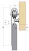 Afbeelding van Schuifdeurbeslag Rustic zwart 3000mm R80/30.