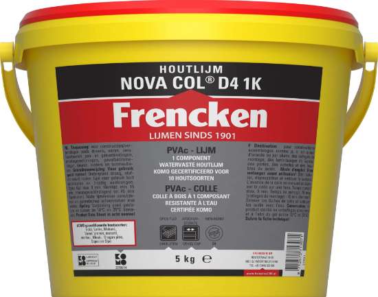 Afbeeldingen van Novacol houtlijm waterv.1K D4 5kg