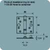 Afbeeldingen van Axa Veiligheidsscharnier venelite topcoat gegalvaniseerd 89 x 89 x 2.4mm SKG*** 1139-25-23/V4E