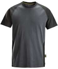 Afbeeldingen van Tweekleurig T-shirt XL Zwart/Staalgrijs