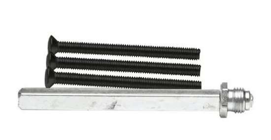 Afbeeldingen van Axa stiftset +3 bouten kn-kr zwart 74-83mm