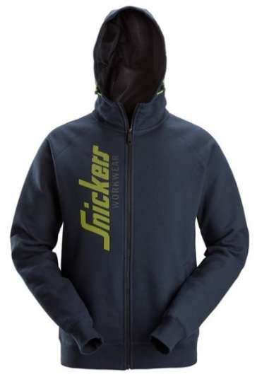 Afbeeldingen van Logo Full-Zip Hoodie M Zwart