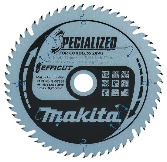 Afbeeldingen van Makita cirkelzaagblad hout 165x20x1,45mm 56T