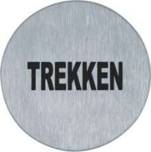 Afbeeldingen van Pictogram rvs zelfkl. 75mm Trekken