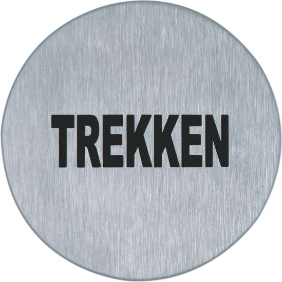 Afbeeldingen van Pictogram rvs zelfkl. 75mm Trekken