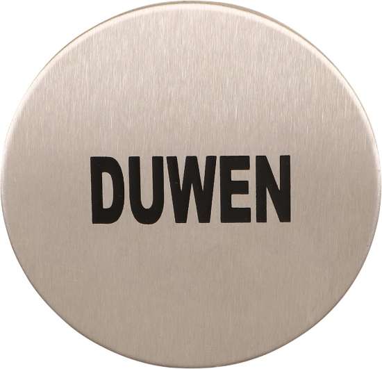 Afbeeldingen van Pictogram rvs zelfkl. 75mm Duwen