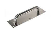 Toon details van Deurgreep op duwplaat rvs 300x80x2mm- Afbeeldingen van Deurgreep op duwplaat rvs 300x80x2mm-