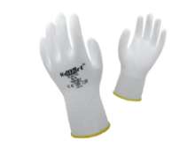 Toon details van Handschoen Kel-flex pu wit M/8. Afbeeldingen van Handschoen Kel-flex pu wit M/8.