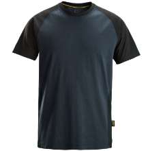 Afbeeldingen van Tweekleurig T-shirt L Navy/Zwart