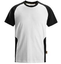 Afbeeldingen van Tweekleurig T-shirt L Zwart/Wit