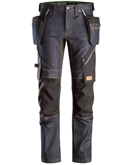 Afbeeldingen van FlexiWork Denim/Zwart Werkbroek  mt56