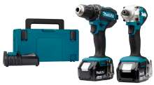 Toon details van Makita accu combiset +2x3Ah/18v DLX2339J> Afbeeldingen van Makita accu combiset +2x3Ah/18v DLX2339J>