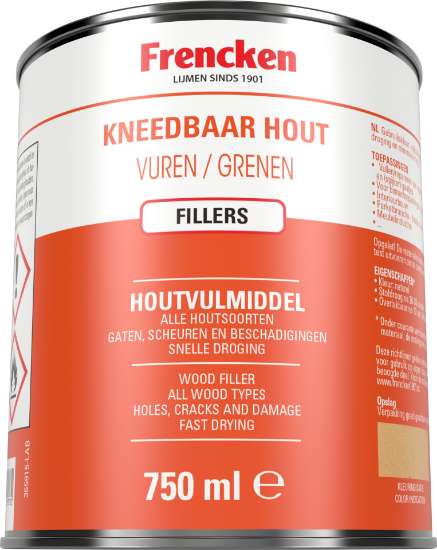 Afbeeldingen van Kneedbaar hout licht eiken blik 750ml