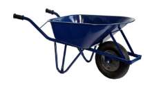 Toon details van Kruiwagen ProOne ovale buis blauw 85ltr Afbeeldingen van Kruiwagen ProOne ovale buis blauw 85ltr