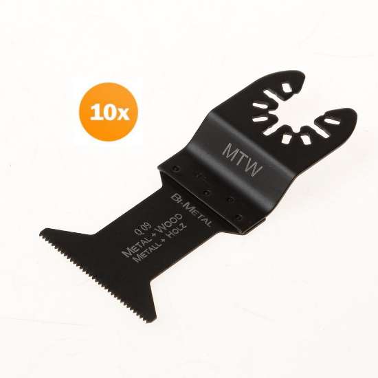 Afbeeldingen van Zaagblad BIM 42x45mm voor onder andere hout en metaal, type Q09, met universele aansluiting, per 10 stuks