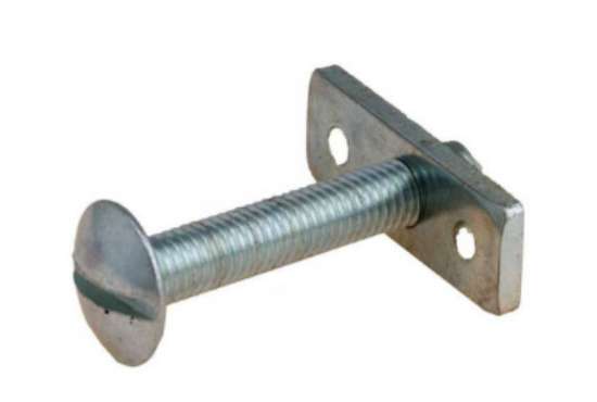 Afbeeldingen van Belegschroef blank rondkop 1 1/2"