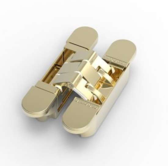 Afbeeldingen van Argenta onzichtb.scharn.NEO-M6 messing goud