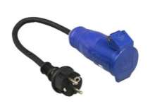 Afbeeldingen van CEE verloopstekker 30cm stekker+RA -> 3P 16A