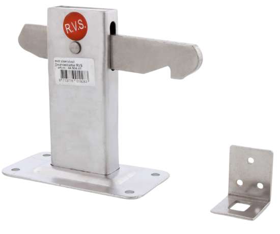 Afbeeldingen van Deurvastzetter Starx rvs vloerplaat