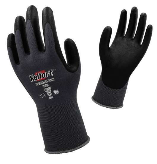 Afbeeldingen van Handschoen Touch-Nitril tech zwart M/8