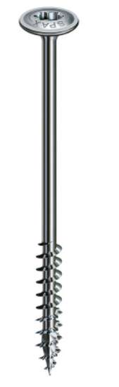 Afbeeldingen van Spax Spaanplaatschroef Tellerkop 8 x 160mm T40 discuskop gebruineerd