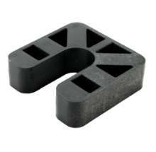 Afbeeldingen van GB Stelplaat 70 x 70 x 20mm met sleuf (zwart) 34760