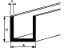Afbeeldingen van Roval Aluminium u-profiel 30 x 20 x 30 x 2mm
