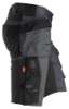 Afbeeldingen van Korte werkbroek stretch m/hols 6141 gr/zw 50