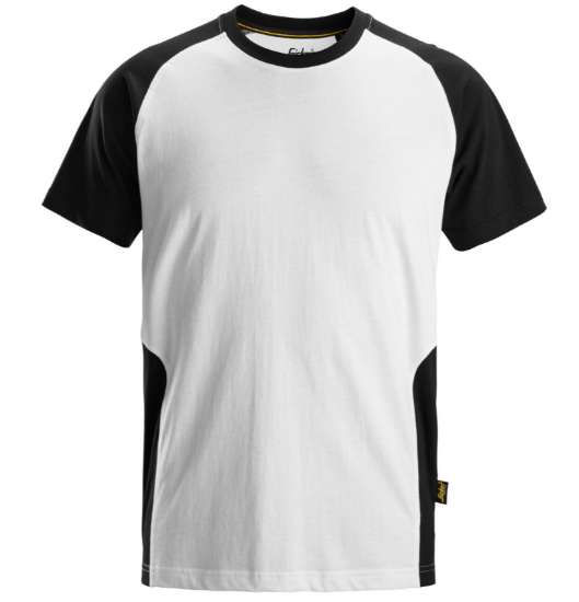 Afbeeldingen van Tweekleurig T-shirt XXL Zwart/Wit