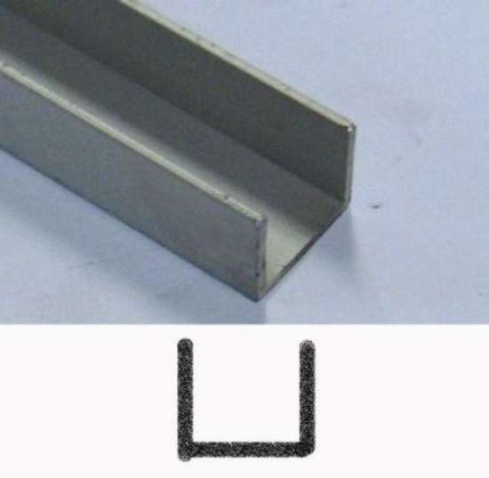 Afbeeldingen van Roval Geanodiseerd u-profiel 25 x 25 x 25 x 2mm