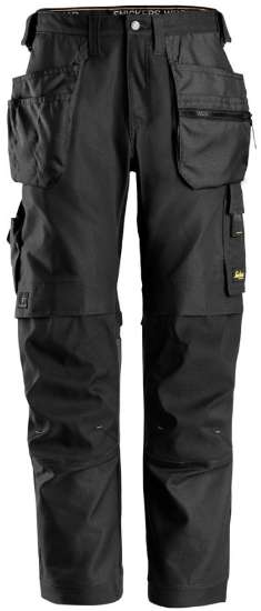 Afbeeldingen van Werkbroek Canvas+ m/hols 6224 zwart 50