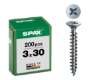 Afbeeldingen van Spax Spaanplaatschroef 3x30mm platverzonken kop verzinkt pozidriv (per 200 stuks)